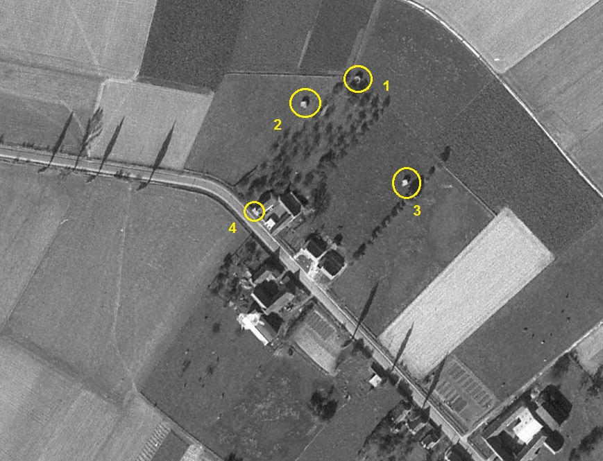 Ligne Maginot - BEF 587c - Les TAILLES 3 (Blockhaus pour arme infanterie) -  - IGN - Géoportail 1967