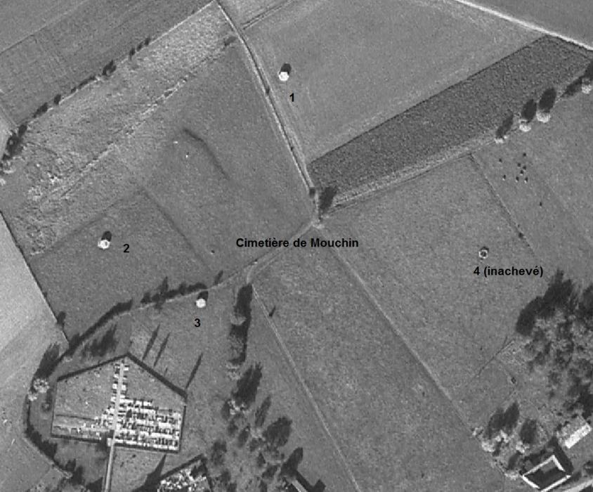 Ligne Maginot - BEF 539a - CIMETIÈRE de MOUCHIN 2 (Blockhaus pour arme infanterie) -  - IGN - Géoportail 1967