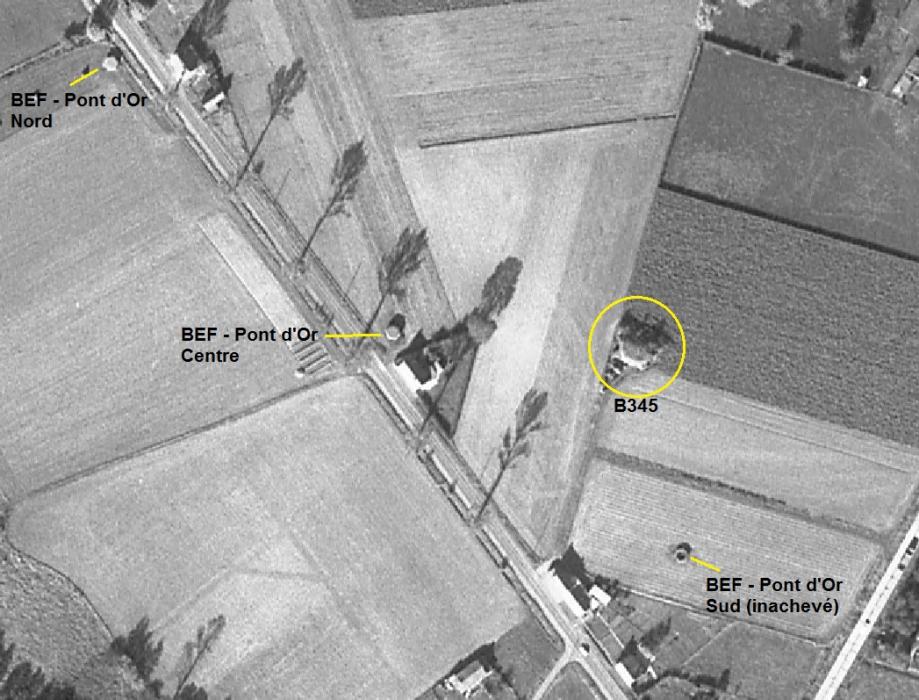 Ligne Maginot - B345 - BERCU PONT d'OR (Blockhaus pour canon) - 
