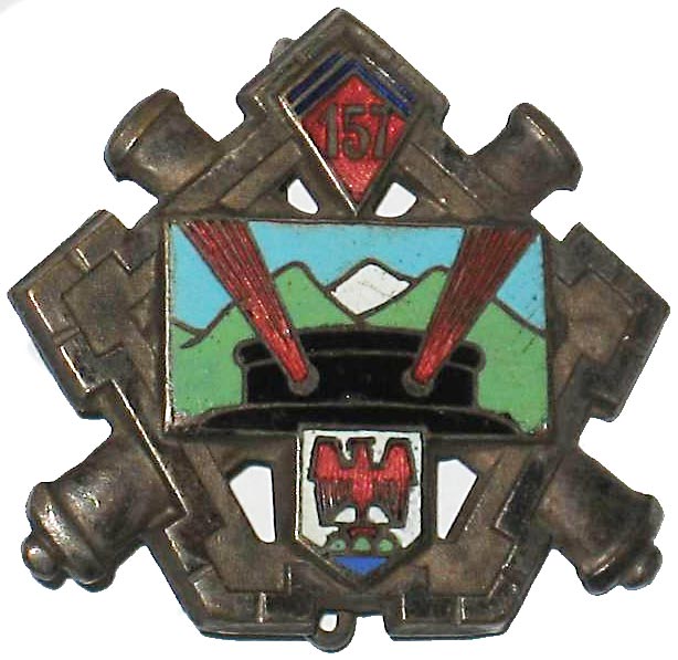 Insigne du 157° Régiment d'Artillerie de Position