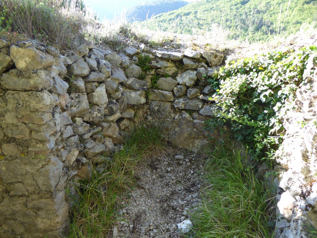 Ligne Maginot - CASTES RUINES 11 (Cuve pour arme d'infanterie) - Tranchée est
Emplacement de tir - ELLENA-CUNY