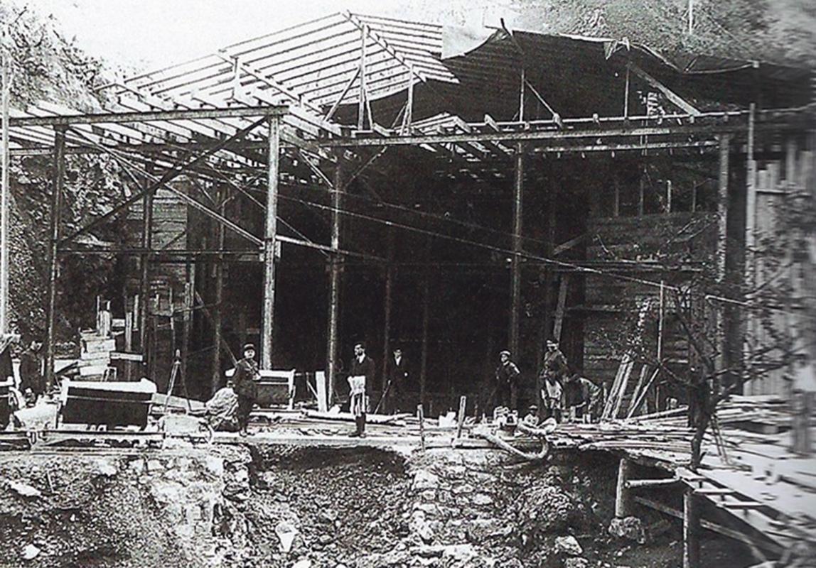Ligne Maginot - CAP MARTIN - (Ouvrage d'artillerie) - La construction de l'ouvrage (1930)