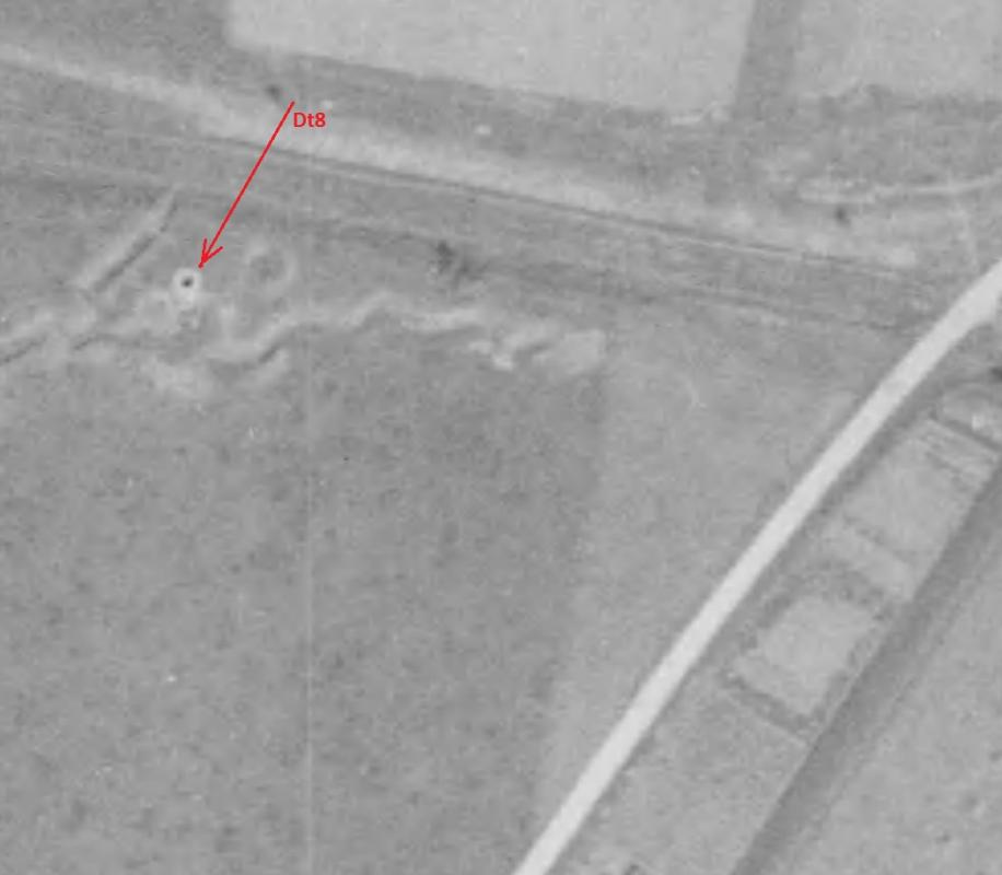 Ligne Maginot - Tourelle démontable Dt8 -  - IGN - Géoportail 1946