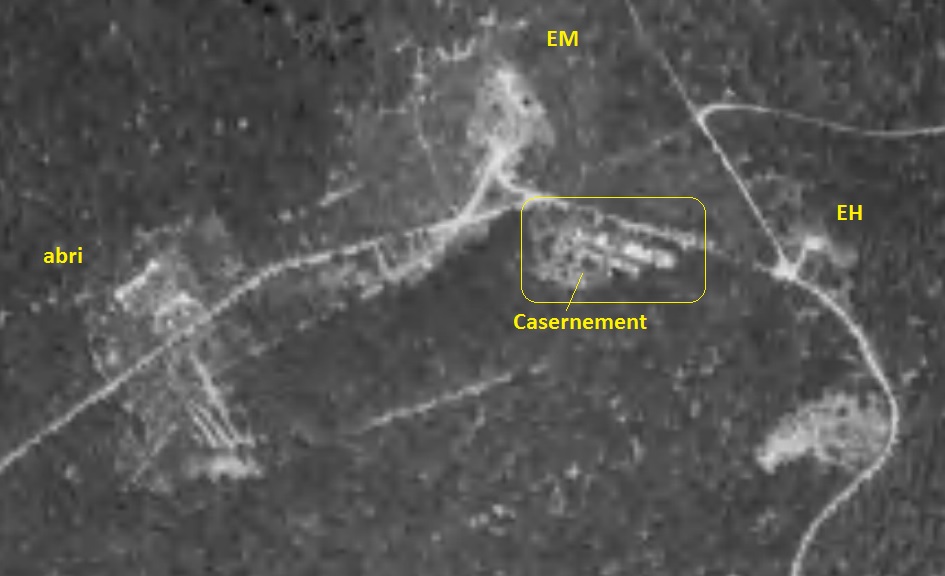 Ligne Maginot - KOBENBUSCH - (Casernement) -  - IGN - Géoportail 1950