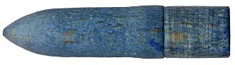 Ligne Maginot - Cartouche à blanc Mle 1905-27  - Balle bois Aulne teinté bleu - 