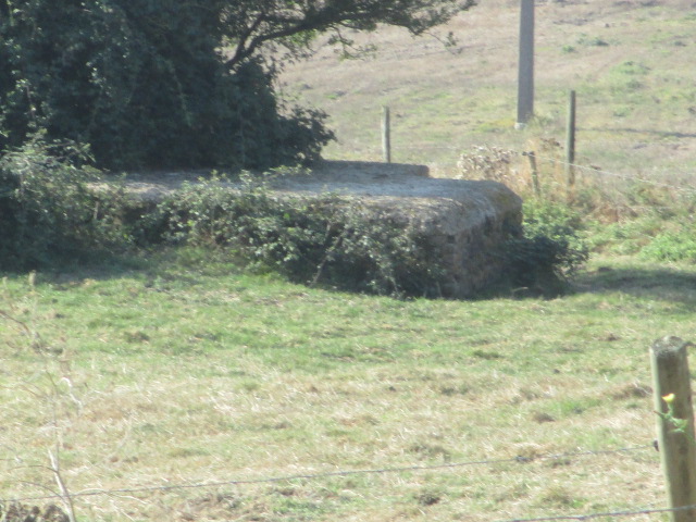 Ligne Maginot - B200 - La HILLE (Blockhaus pour canon) - Le blockhaus est situé entre la ferme et le bois d'Achtmetaal.