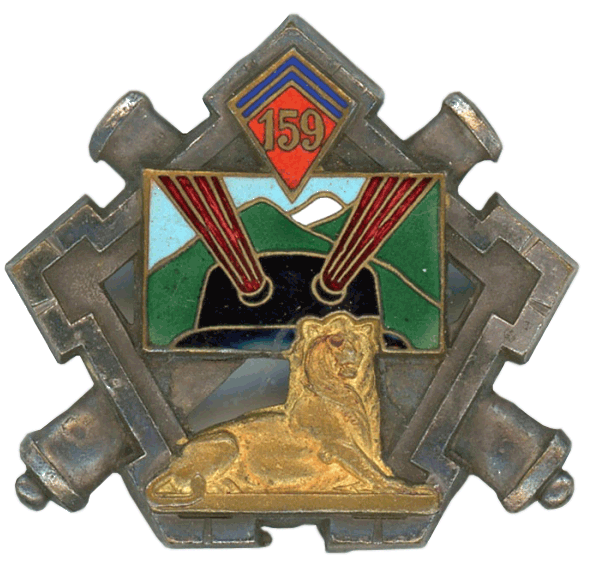 Ligne Maginot - Insigne du 159° Régiment d'Artillerie de Position - 
