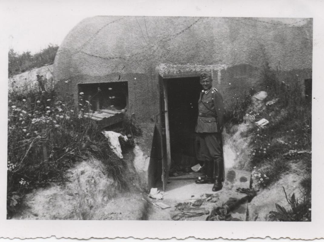 Ligne Maginot - PFAFFENSCHLICK SUD - (Blockhaus pour arme infanterie) - Photo d'époque, présumée comme étant une vue du  blockhaus du Pfaffenschlick Sud (marquage Pfaffenschlik au dos)