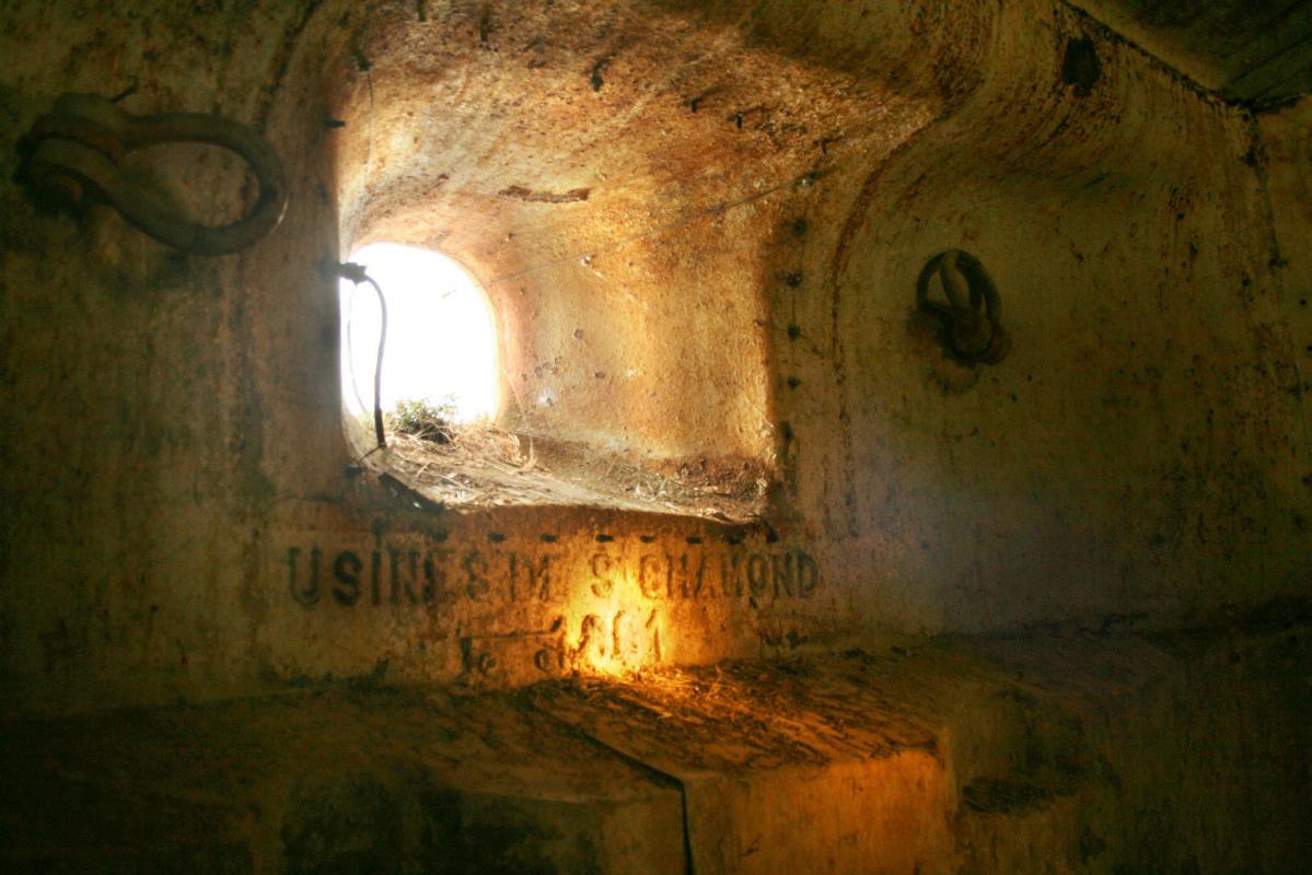 Ligne Maginot - TETE DE CHIEN - FORT MASSENA (6° BIE - 157° RAP) - (Position d'artillerie préparée) - Embrasure du 155L