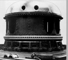 Ligne Maginot - BARBONNET - FORT SUCHET - (Ouvrage d'artillerie) - La tourelle Bayard en usine.