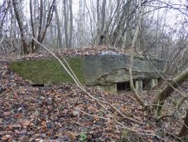 Ligne Maginot - 8BIS - LES LONGS BOYAUX EST - (Blockhaus pour canon) - Faces droite (créneau FM) et frontale