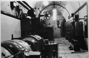 Ligne Maginot - MICHELSBERG - A22 - (Ouvrage d'artillerie) - Le poste de transformation moyenne tension  et le tableau général basse tension de l'ouvrage
(Photo prise par les allemands sous l'occupation)
