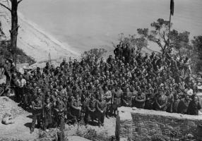 Ligne Maginot - CAP MARTIN - (Ouvrage d'artillerie) - Une partie de l'équipage de l'ouvrage de Cap Martin en 1939