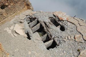 Ligne Maginot - TURRA - (Observatoire d'artillerie) - Le toit