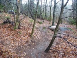 Ligne Maginot - HOCHWALD C2 ( Casemate d'infanterie ) - En bas la cloche JM et plus haut la cloche GFM