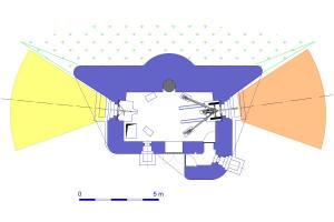 Ligne Maginot - Blockhaus 1° RM type C1 - Version droite avec cloche Valenciennes