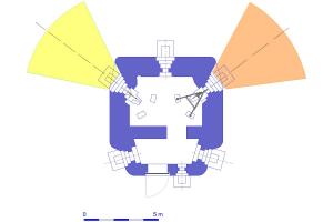 Ligne Maginot - Blockhaus 1° RM type M - Version avec canon de 37 mm à droite