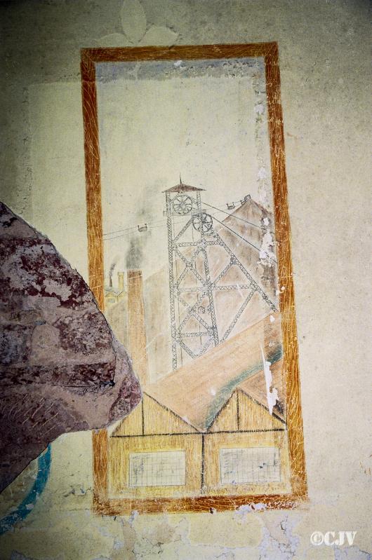 Ligne Maginot - LANGENSOULTZBACH - (Camp de sureté) - Batiment C
Peinture murale