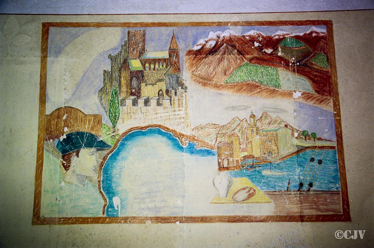 Ligne Maginot - LANGENSOULTZBACH - (Camp de sureté) - Batiment C
Peinture murale