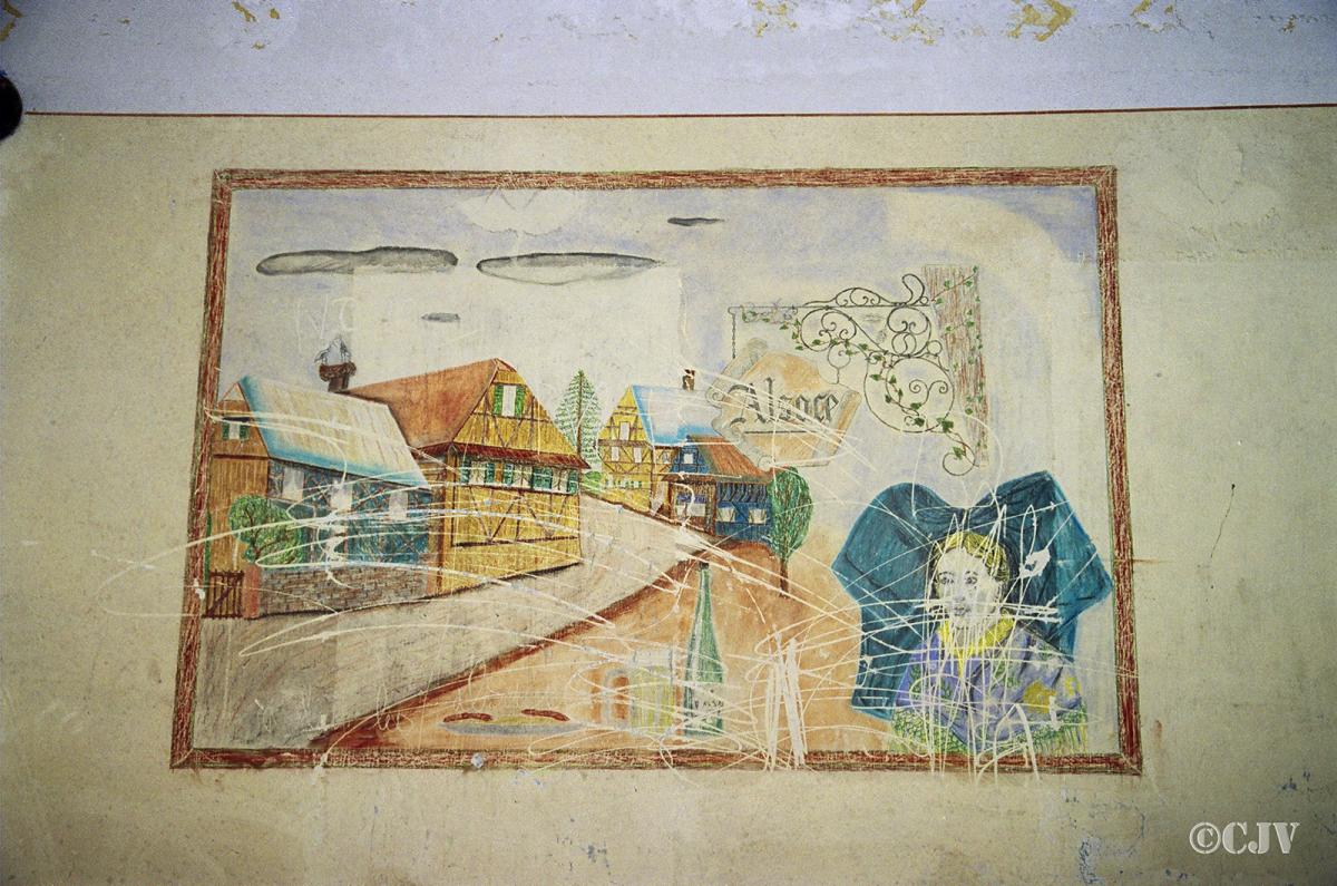 Ligne Maginot - LANGENSOULTZBACH - (Camp de sureté) - Batiment C
Peinture murale