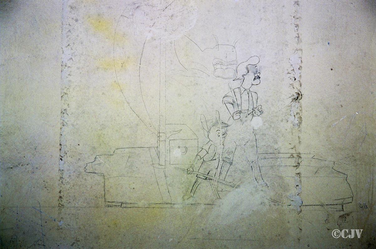 Ligne Maginot - LANGENSOULTZBACH - (Camp de sureté) - Batiment C
Peinture murale