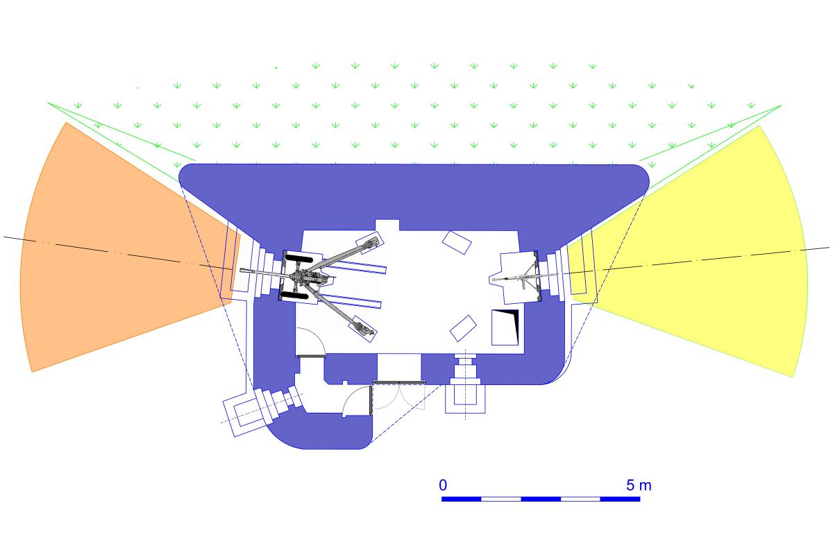 Ligne Maginot - Blockhaus 1° RM type C - Version gauche
