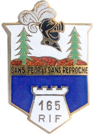 Ligne Maginot - Insigne du 165° RIF - 