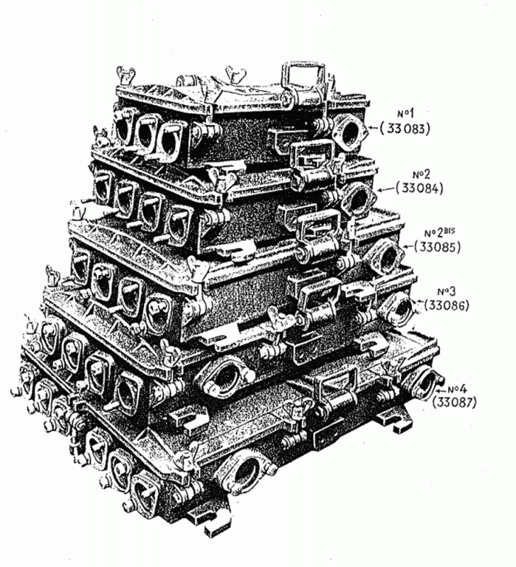 Ligne Maginot - Boites de coupure TM 32 - Gamme des boites disponibles