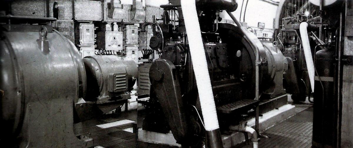 Ligne Maginot - COL DE BROUIS (CDB) - E01 - (Ouvrage d'infanterie) - L'usine électrique 
Moteurs SMIM  deux cylindres type 2 SR 19 (50CV)