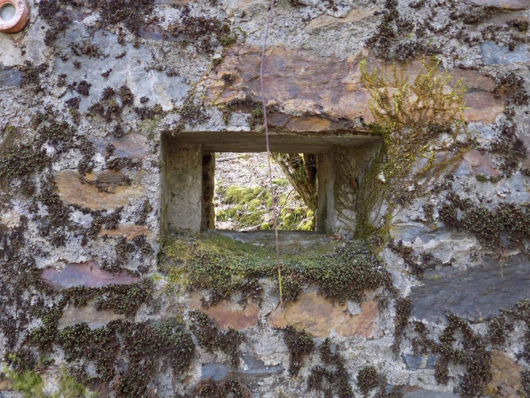 Ligne Maginot - BA106 - ROUTE DE REVIN 3. - (Blockhaus pour arme infanterie) - Face frontale gauche, créneau Hotchkiss