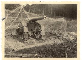 Ligne Maginot - Canon de 120 long de Bange modèle 1878 - L'une des deux pièces de la batterie S5 placée entre les deux entrées de l'ouvrage de Schoenenbourg