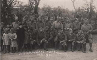 Ligne Maginot - 153 RIF- La 10° Cie - La 10° Cie en manœuvre à Petit-Redreching en 1938
