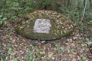 Ligne Maginot - BOIS DE DESSENHEIM EST 2 - (Blockhaus pour arme infanterie) - Coupole avec le cartouche disparu