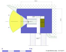 Référence du document : 63638 Ligne Maginot - Blockhaus MOM-STG Type 1bis - Album n°1 - Version flanquant à gauche avec local pour lits rabattables