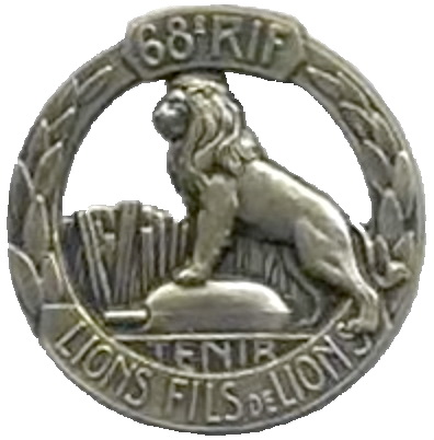 Insigne du 68° RIF