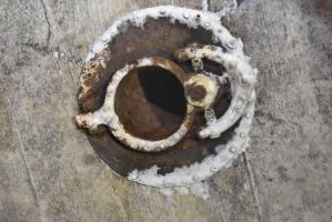 Ligne Maginot - CB9 - ROCKSWINGERT - (Blockhaus pour arme infanterie) - Emplacement du périscope de la chambre de tir gauche
