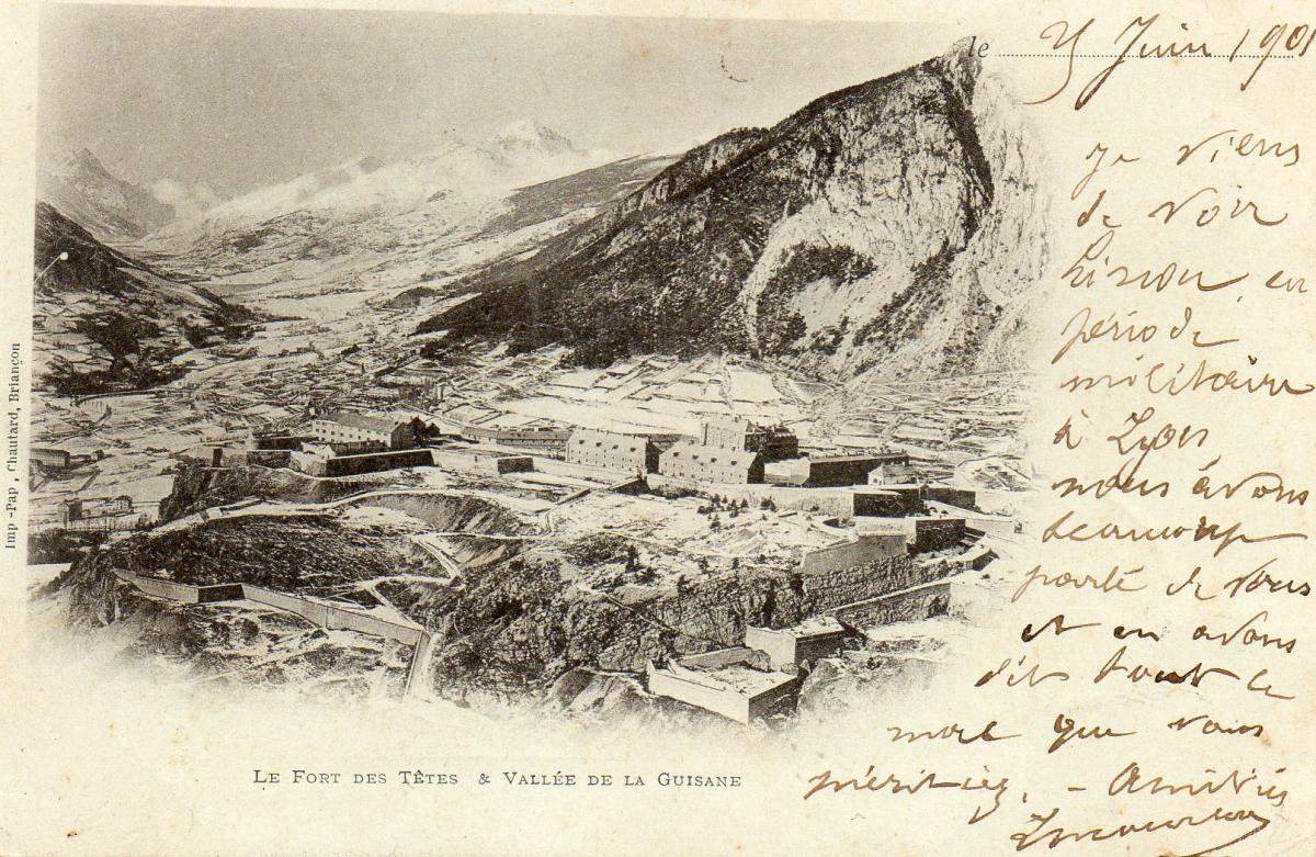 Ligne Maginot - LES TROIS-TETES - (Casernement) - Carte postale 1901