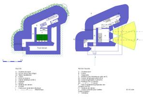 Référence du document : 56905 Ligne Maginot - Casemate de flanquement CORF - Mle 1929 - Variante à droite