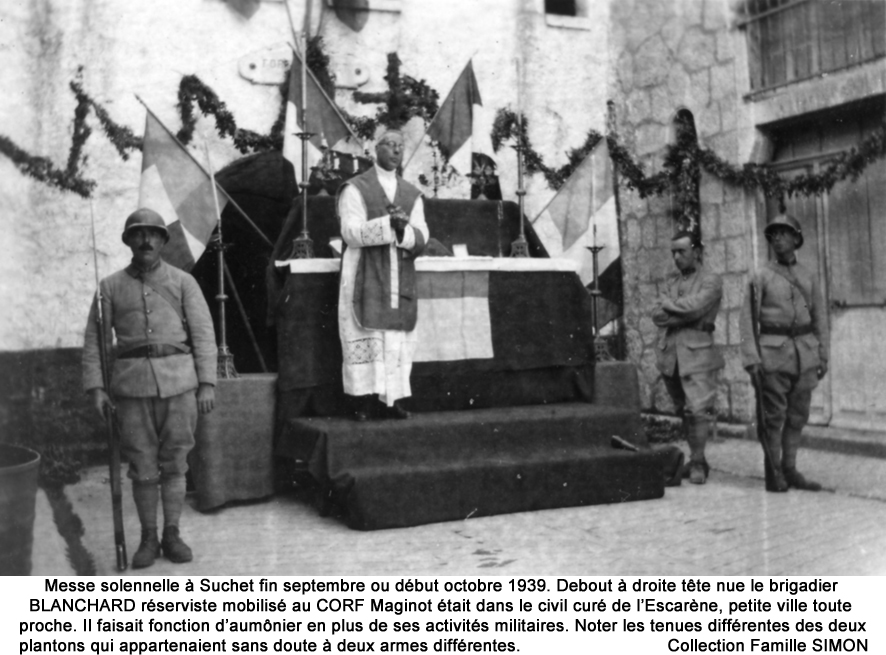 Ligne Maginot - BARBONNET - FORT SUCHET - (Ouvrage d'artillerie) - Pour des infos plus détaillées sur cette messe et certains des personnels de l'assistance, voir dans les documents le témoignage de René SIMON pages 12 et 13, puis pages 16 et 17 et enfin page 39.