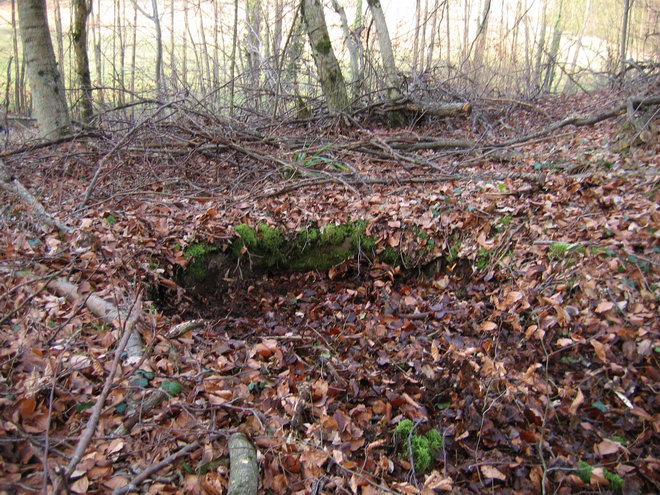 Ligne Maginot - SCHMELZBACH 3 (Cuve pour arme d'infanterie) - Emplacement pour tourelle démontable STG 35/37