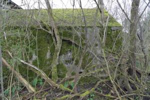 Ligne Maginot - GERSTHEIM 3 (TêTE DE PONT DE ) - (Blockhaus pour arme infanterie) - La façade arrière ou donnait les deux entrées maintenant obturées.