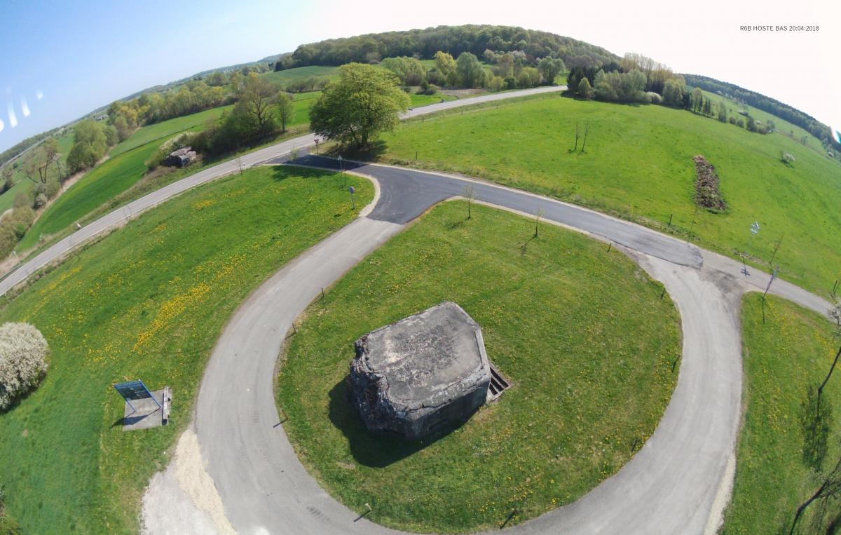 Ligne Maginot - R6B - HOSTE BAS - (Blockhaus pour arme infanterie) - Vue aérienne avec le blockhaus C15N voisin