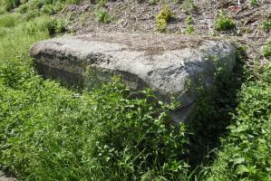 Ligne Maginot - Blockhaus MUSAU Ouest - Le blockhaus est remblayé en partie basse