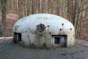 Ligne Maginot - NAGELSTHAL - (Blockhaus pour arme infanterie) - Impacts sur la cloche GFM