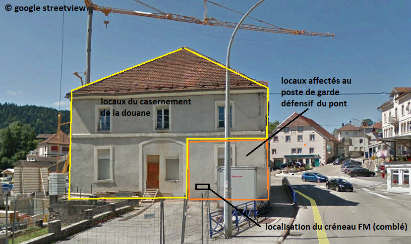 Ligne Maginot - LAC-OU-VILLERS - (Blockhaus pour arme infanterie) - Configuration de l'ancien corps de garde défensif reconstitué selon les plans d'époque - google streetview