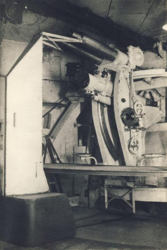 Ligne Maginot - Obusier de 75 de casemate mle 32 - Photo d'époque