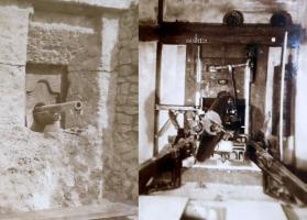 Ligne Maginot - Bouclier suspendu 75/33 - Vue du dispositif prototype avant les essais de Mars 1940