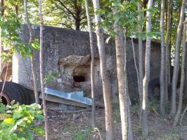 Ligne Maginot - OBERSEEBACH EST - (Blockhaus pour canon) - Façade créneau sud-est