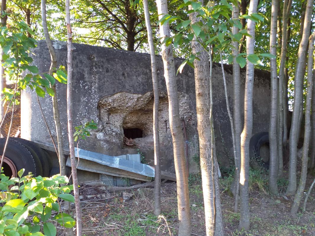 Ligne Maginot - OBERSEEBACH EST - (Blockhaus pour canon) - Façade créneau sud-est