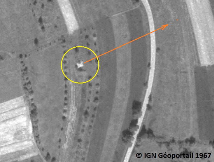 Ligne Maginot - KUHFELDER 3 - (Blockhaus pour canon) -    - IGN - Géoportail 1967